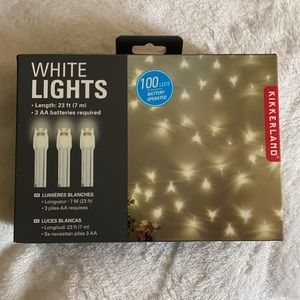 Decorative white lights